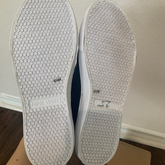 New | NINE WEST Lerosa Quilted Low Top Sneakers |Black Fashion Sneakers | 6.5 - Picture 7 of 7